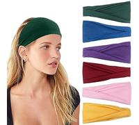 IVARYSS Headbands for Women, Non-Slip, Premium Stretchy Head Bands Hair Accessories,Wear for Yoga, Fashion, Working Out, Travel or Running, 6 Pack (Multi)