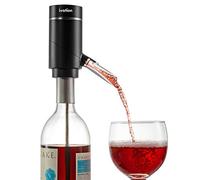 Ivation Electric Wine Aerator and Dispenser | Rechargeable Automatic Wine Pourer with Touch Button Control, Precision Spout, On/Off Aeration, Extension Tube and Micro USB Cable | Just Press to Pour!