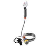 Ivation Portable Camping Shower | Compact Handheld & Hands-Free Rechargeable Outdoor Shower Head & Cleaning System w/ 3.7V Pump, 6-Ft Hose, Bidet Head, Removable Filter, Multiuse Hook & USB Cable