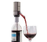 Ivation Stainless Steel Wine Aerator & Dispenser Set | Electric Battery-Operated Universal Wine Spout with Automatic Button Dispenser, Aeration Control, Stainless Steel Extension Rod & Storage Stand