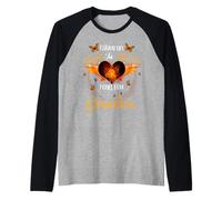 I've an Angel in Heaven I Call Him Grandson Memories Raglan Baseball Tee