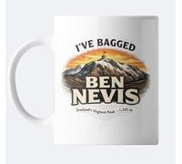 I've Bagged Ben Nevis Mug, Scotland's Highest Peak 1,345m, Mountain Hiking Achievement Gift