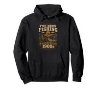 I've Been Fishing Since The Late 1900s Funny Vintage Angle Pullover Hoodie