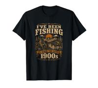 I've Been Fishing Since The Late 1900s Funny Vintage Angle Value Graphic T-Shirt