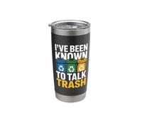 Ive Been Known to Talk Trash Recycling Humor Stainless Steel Insulated Tumbler