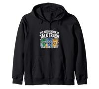 Ive Been Known To Talk Trash Recycling Humor Zip Hoodie