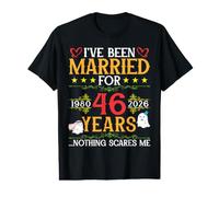 I've Been Married for 46 Years Nothing Scares Me 1980 2026 Value Graphic T-Shirt