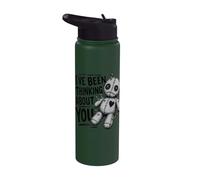 I've Been Thinking About You Voodoo Doll Funny Stainless Steel Insulated Water Bottle