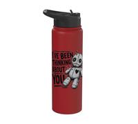 I've Been Thinking About You Voodoo Doll Funny Stainless Steel Insulated Water Bottle