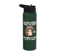 I've Done Horrible Things for Money Waking Up Work Sarcastic Stainless Steel Insulated Water Bottle