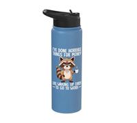 I've Done Horrible Things for Money Waking Up Work Sarcastic Stainless Steel Insulated Water Bottle