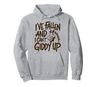 I've Fallen And I Can't Giddy Up, Giddy Equestrian Lover Pullover Hoodie