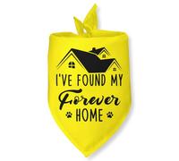 I've Found My Forever Home Adopt Me Bandanas for Dog Adoption Gotcha Day | Adopted Dog Bandana Baby Dog Announcement Adopt Me Pets Scarf for Small Medium Dogs & Cats