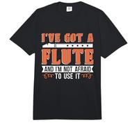 I've Got A Flute I'm Not Afraid to Use Marching Band Flutes Comfort Colors Adult Heavyweight T-Shirt