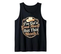 I've Got A Good Heart But This Mouth Western Country Tee Tank Top