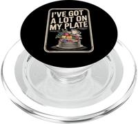 I've Got A Lot On My Plate Overwhelmed Busy Productive |- PopSockets PopGrip for MagSafe