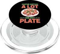 I've Got A Lot On My Plate Overwhelmed Busy Productive PopSockets PopGrip for MagSafe