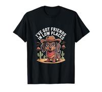 I've Got Friends in Low Places Cowboy Sweet Dachshund T-Shirt