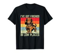 I've Got Friends in Low Places Dachshund Wiener Dog Value Graphic T-Shirt