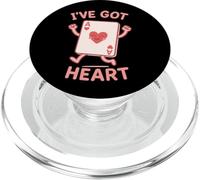 I've Got Heart Cute Ace Playing Card Pun PopSockets PopGrip for MagSafe