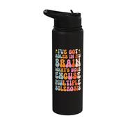 I've Got Holes in My Brain MS Warrior Stainless Steel Insulated Water Bottle