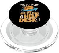 I've Got More Assists Than A Help Desk Basketball Players PopSockets PopGrip for MagSafe