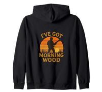I've Got Morning Wood Music Humor Zip Hoodie