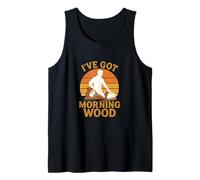 I've Got Morning Wood Retro Style Carpenter Tank Top
