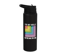 I've Got Skills They're Multiplying | Math Wiz Kid Stainless Steel Insulated Water Bottle