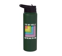 I've Got Skills They're Multiplying | Math Wiz Kid Stainless Steel Insulated Water Bottle