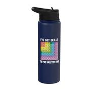 I've Got Skills They're Multiplying | Math Wiz Kid Stainless Steel Insulated Water Bottle