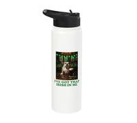 I've Got that Irish in Me Smoking Bulldog St Patricks Day Stainless Steel Insulated Water Bottle