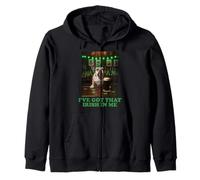 I've Got that Irish in Me Smoking Bulldog St Patricks Day Zip Hoodie