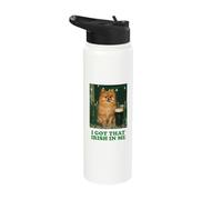 I've got that Irish in Me Smoking Pomeranian St Patricks Day Stainless Steel Insulated Water Bottle
