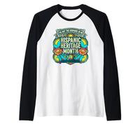 I've Got The Hispanic in Me Mexican American Raglan Baseball Tee
