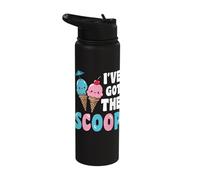 I've Got The Scoop Ice Cream Stainless Steel Insulated Water Bottle