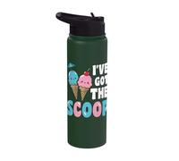 I've Got The Scoop Ice Cream Stainless Steel Insulated Water Bottle