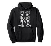 i've got your back skeleton halloween Skull Men and Women Pullover Hoodie