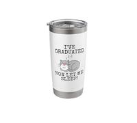 I've Graduated Now Let Me Sleep, Cat Graduation 2024 Stainless Steel Insulated Tumbler