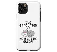 I've Graduated Now Let Me Sleep, Graduation Cat Funny Case for iPhone 11 Pro