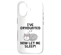 I've Graduated Now Let Me Sleep, Graduation Cat Funny Case for iPhone 17