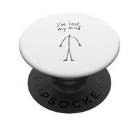 I've Lost My Mind Funny Stick Figure PopSockets Adhesive PopGrip