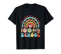 I've Loved My Class for 100 Days School Colorful Rainbow T-Shirt