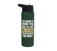 I've Made It from The Bed to The Couch Stainless Steel Insulated Water Bottle
