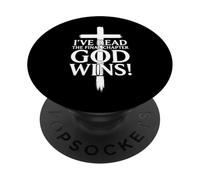 I've Read the Final Chapter God Wins Christian Cross Faith PopSockets Adhesive PopGrip