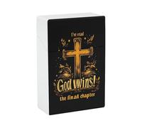 I've Read The Final Chapter God Wins Funny Cigarette Case Stylish Cigarettes Holder Box Ideal Gifts for Men Women Smoker