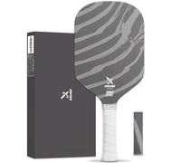 IVECADO Pickleball Paddle Edgeless - Carbon Micro-Particle Surface with High Grit & Spin, Thermoformed Pickle Ball Rackets Elongated Shape 16mm Honeycomb Core, Unibody Foam Injected