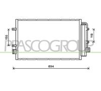 PRASCO FT929C001 Air conditioning condenser