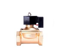 IVEKYKIBC 1PCS 2-inch Energy-Saving Normally Closed Solenoid Valve Brass on-Off Valve Water Valve 110VAC 24VAC 24VDC 12VDC 24-Hour Power on Without Heat(Bsp-110vac)