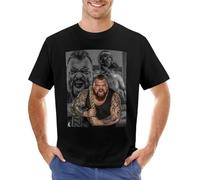 IVELLDAY Eddie-Hall-T-Shirt-png-T-Shirt-Tops-T-Shirt-for-a-boy-Quick-Drying-t Black L